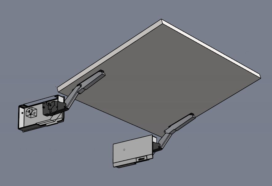 Подъёмник Blum Aventos HK-Top с анимацией для Базис-мебельщик